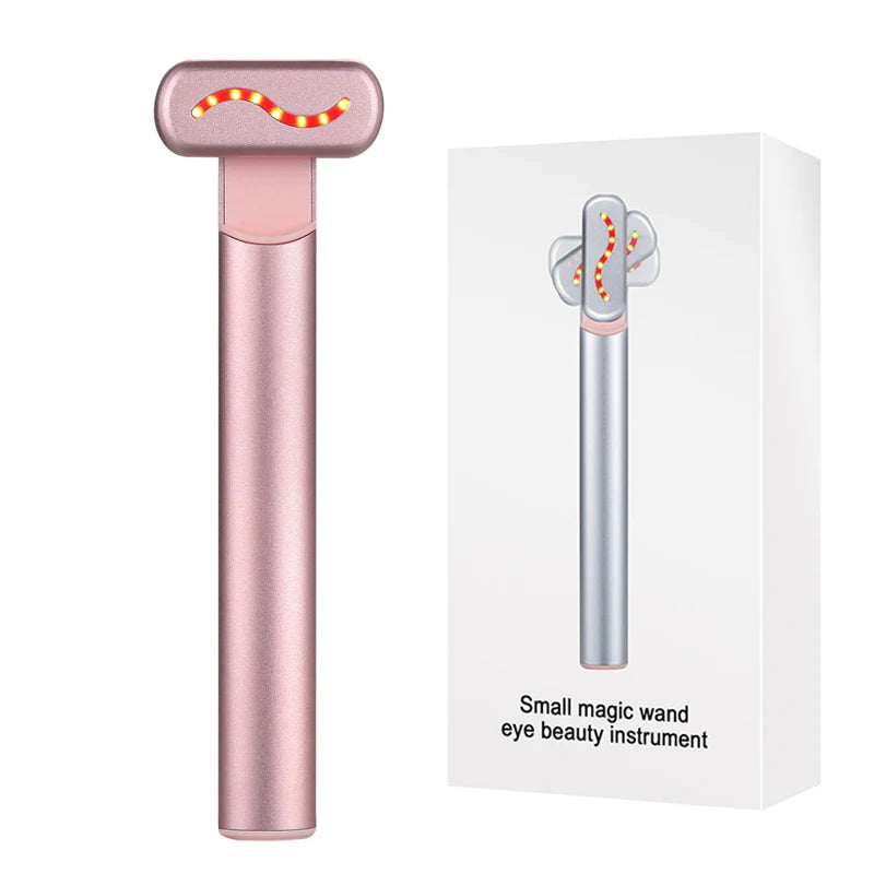 EMS Microcurrent Face Lifting Device with Red Light Therapy – Anti-Aging Facial Wand for Skin Tightening, Wrinkle Reduction & Jawline Contouring