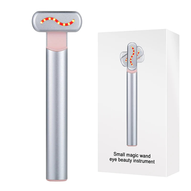 EMS Microcurrent Face Lifting Device with Red Light Therapy – Anti-Aging Facial Wand for Skin Tightening, Wrinkle Reduction & Jawline Contouring